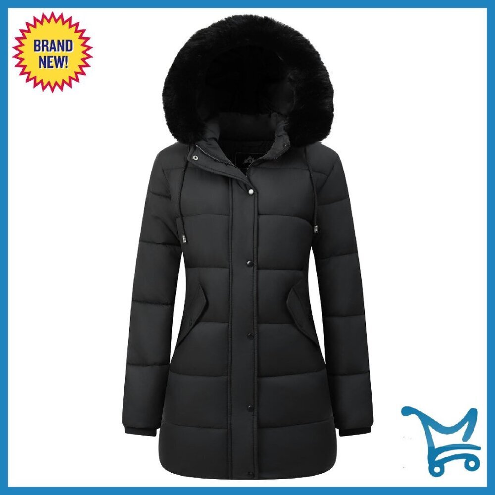 Women's Long Waterproof Parka Winter Coat Windproof Snow Jacket